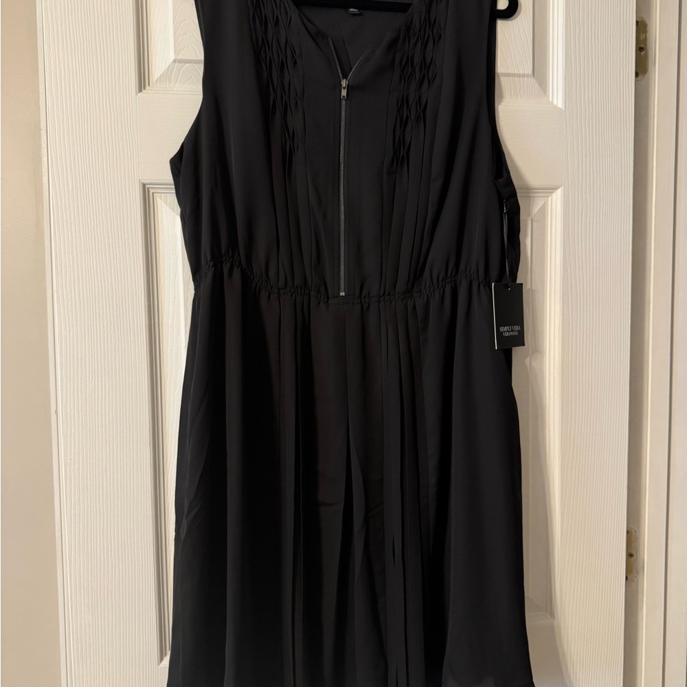 Kohl's Black Sleeveless V-Neck Sundress